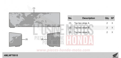 KIT,TOP BOX STRIPE CRF1100D4R de 2024